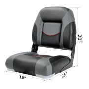 Scaun negru/antracit/rosu