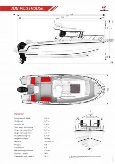 Parker 700 PIlothouse cu Mercury F200 